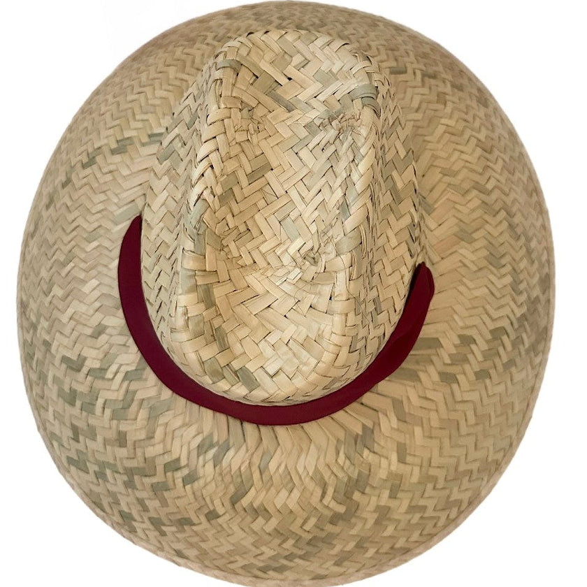Begonia Sun Hat - Maroon Wide & Short Grosgrain Ribbon