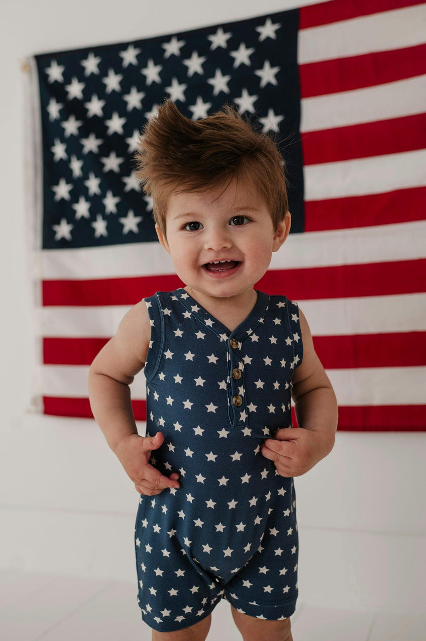 Boy's Sleeveless Romper