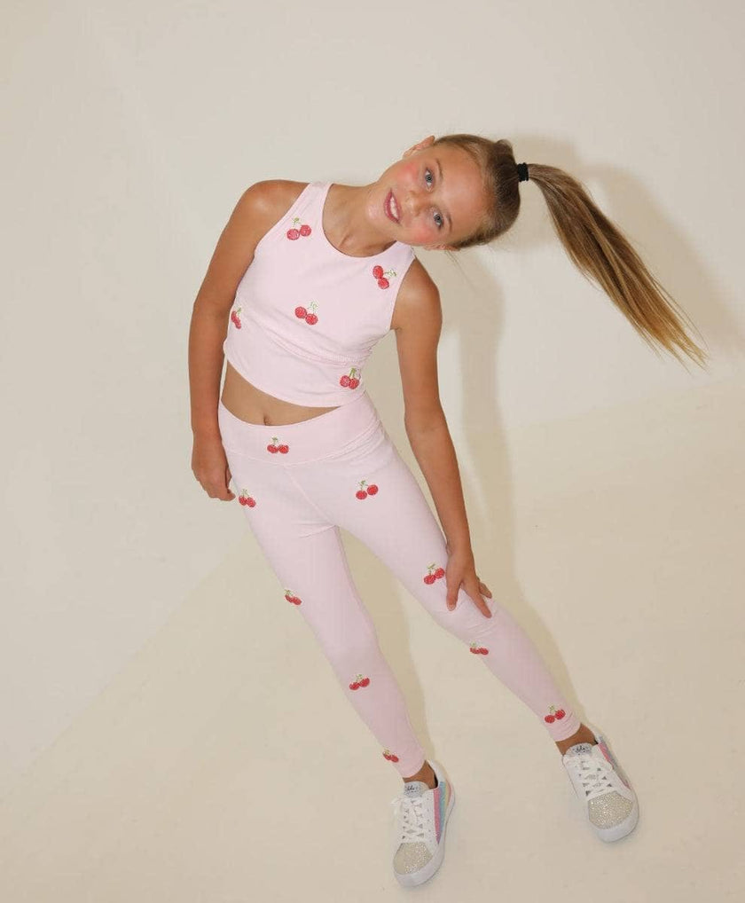 Cherry Beaded Athletic Set