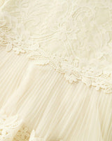 Peggy Lace Midi Dress, Crème