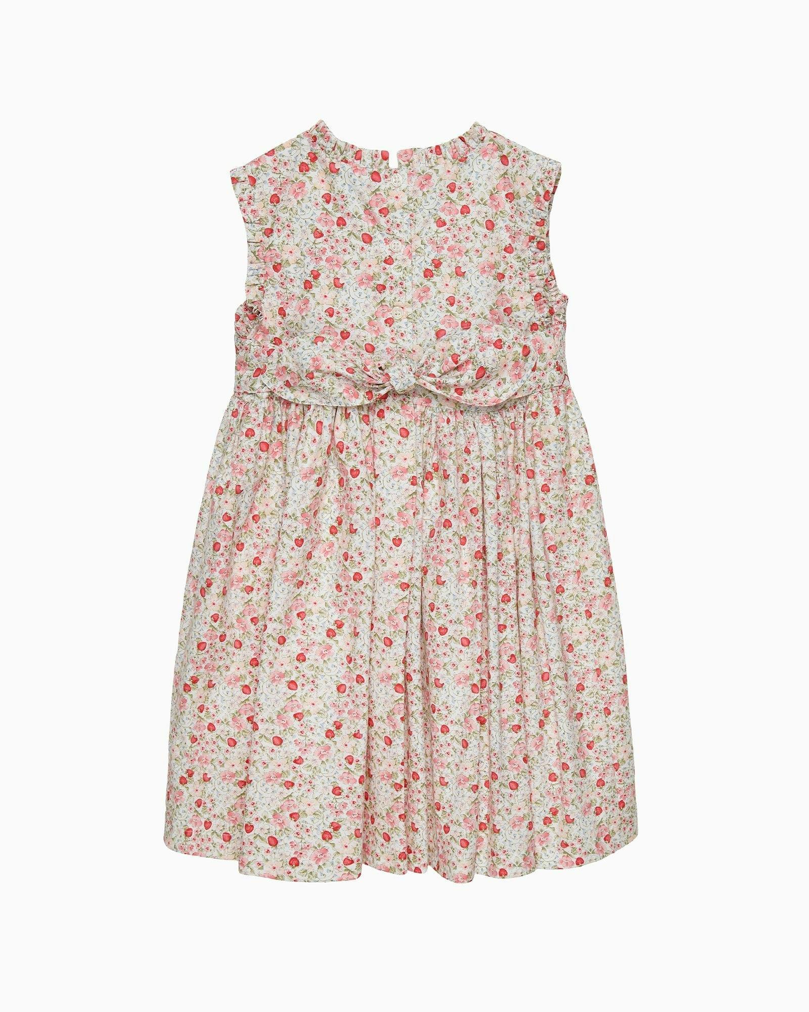 Strawberry Floral Smocked Dress