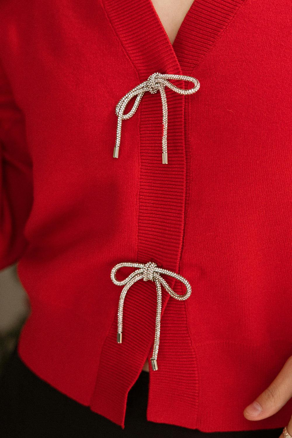 Illyria Sweater in Red