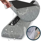 Sleepah Bed Rail for Toddlers Memory Foam Bed Bumper Guard w Dual Non-Slip Pads (Top & Bottom) Bed Rail is Waterproof Washable Soft Removable Cover (1 Pack)
