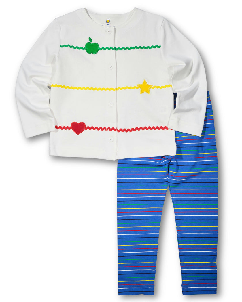 Knit Cardigan With Apple