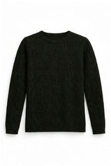 Textured Crew Neck Top