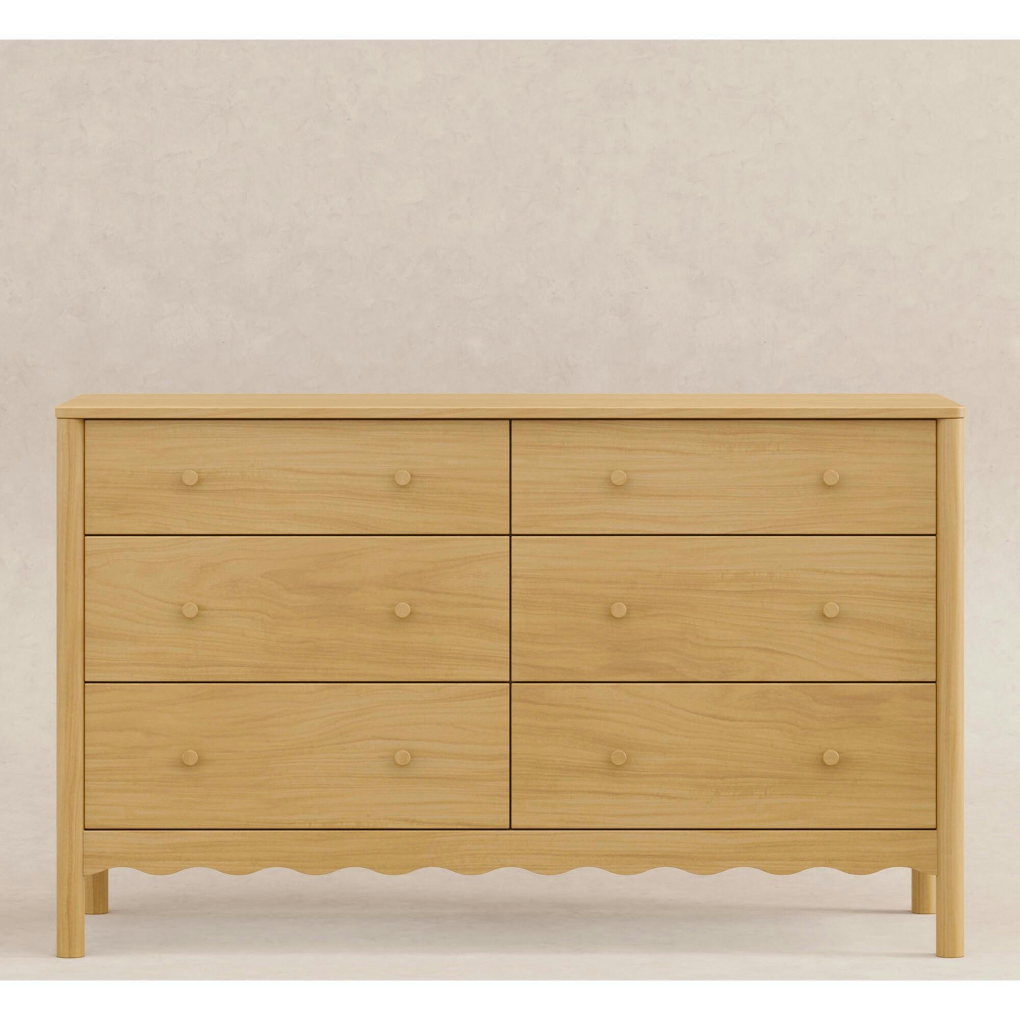 Swell 6-Drawer Assembled Dresser in Honey