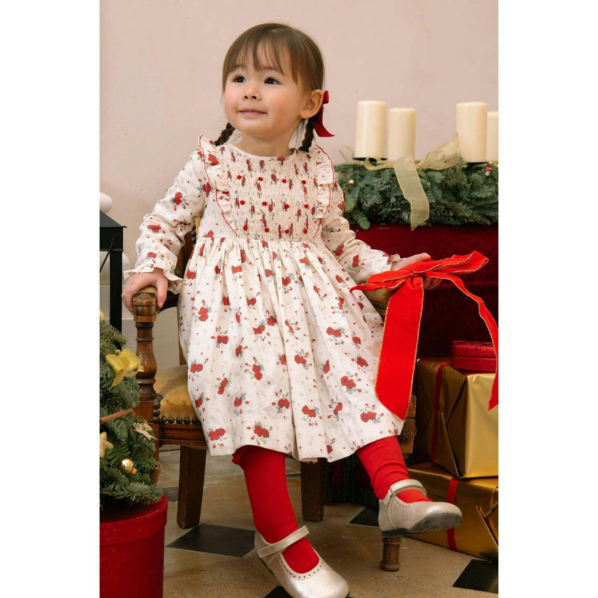 Anastasia Christmas Smocked Dress