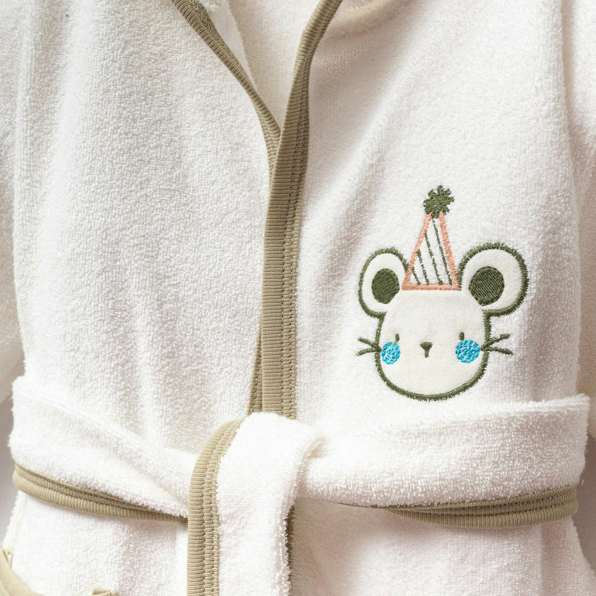 Ivory Mouse Party Robe