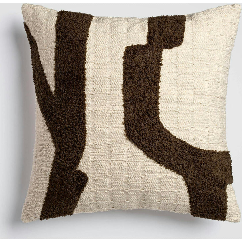 Abstract Pathway Multicolor Accent Throw Pillow