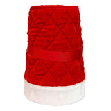 Kurt Adler luxurious 10 x24-Inch Quilted Red Velvet Tree Collar