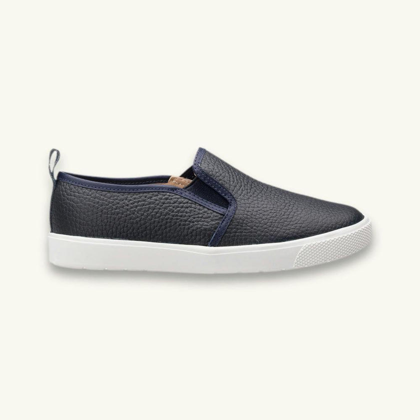 Classic Slip-On Textured | Blue Leather