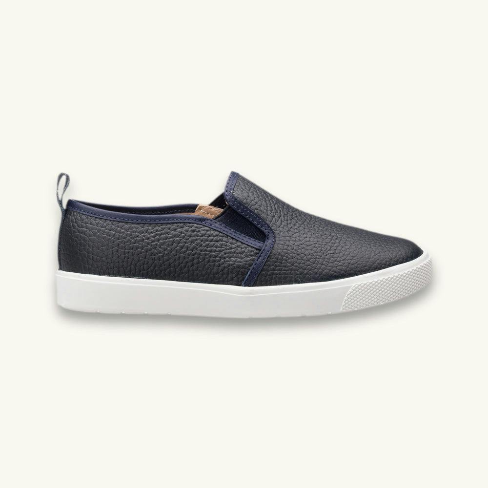 Classic Slip-On Textured | Blue Leather