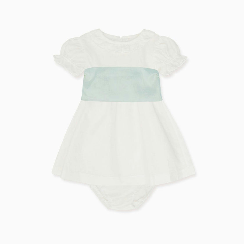 Vega Ceremony Baby Girl Set with Silk Sash