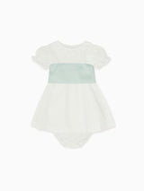 Vega Ceremony Baby Girl Set with Silk Sash