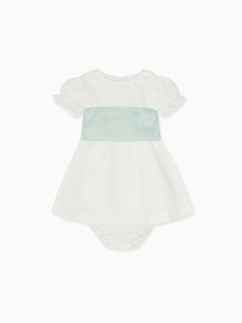 Vega Ceremony Baby Girl Set with Silk Sash
