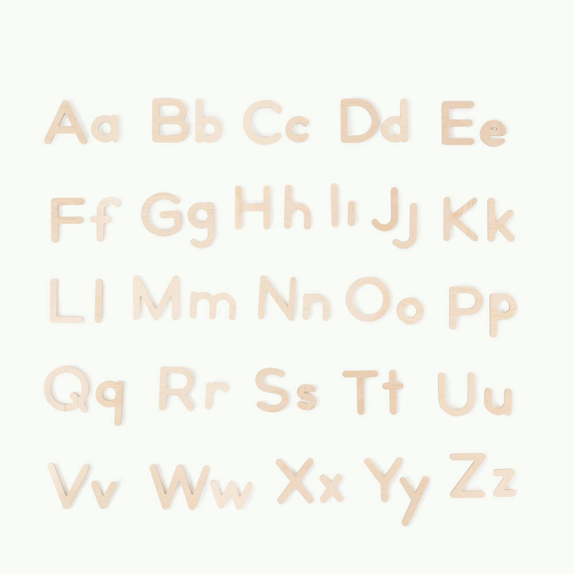 Wooden Alphabet Letters
