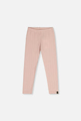 Jacquard Leggings Pale Dusty Pink