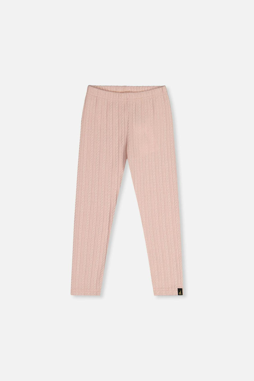 Jacquard Leggings Pale Dusty Pink