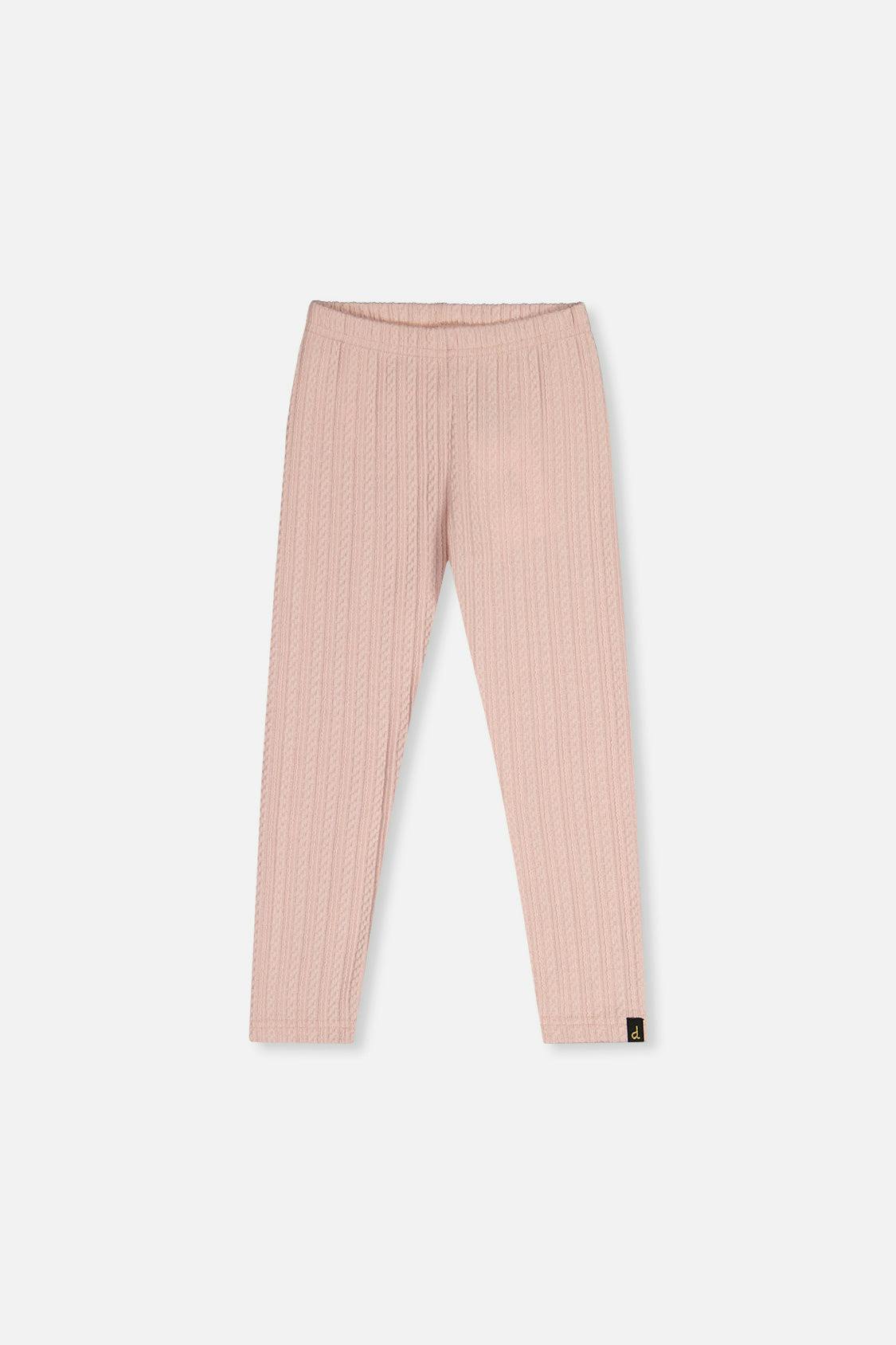 Jacquard Leggings Pale Dusty Pink