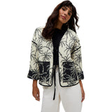 Felicity Palm Print Reversible Jacket