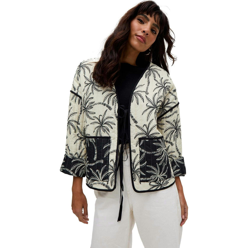 Felicity Palm Print Reversible Jacket