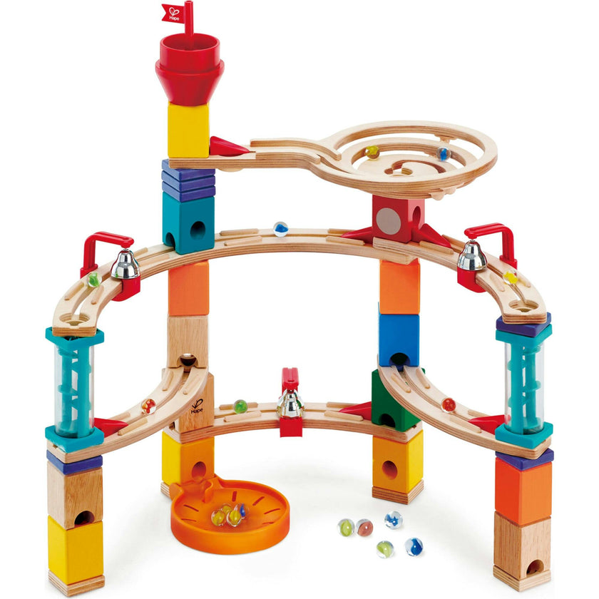 Quadrilla Castle Wooden Marble Run Construction