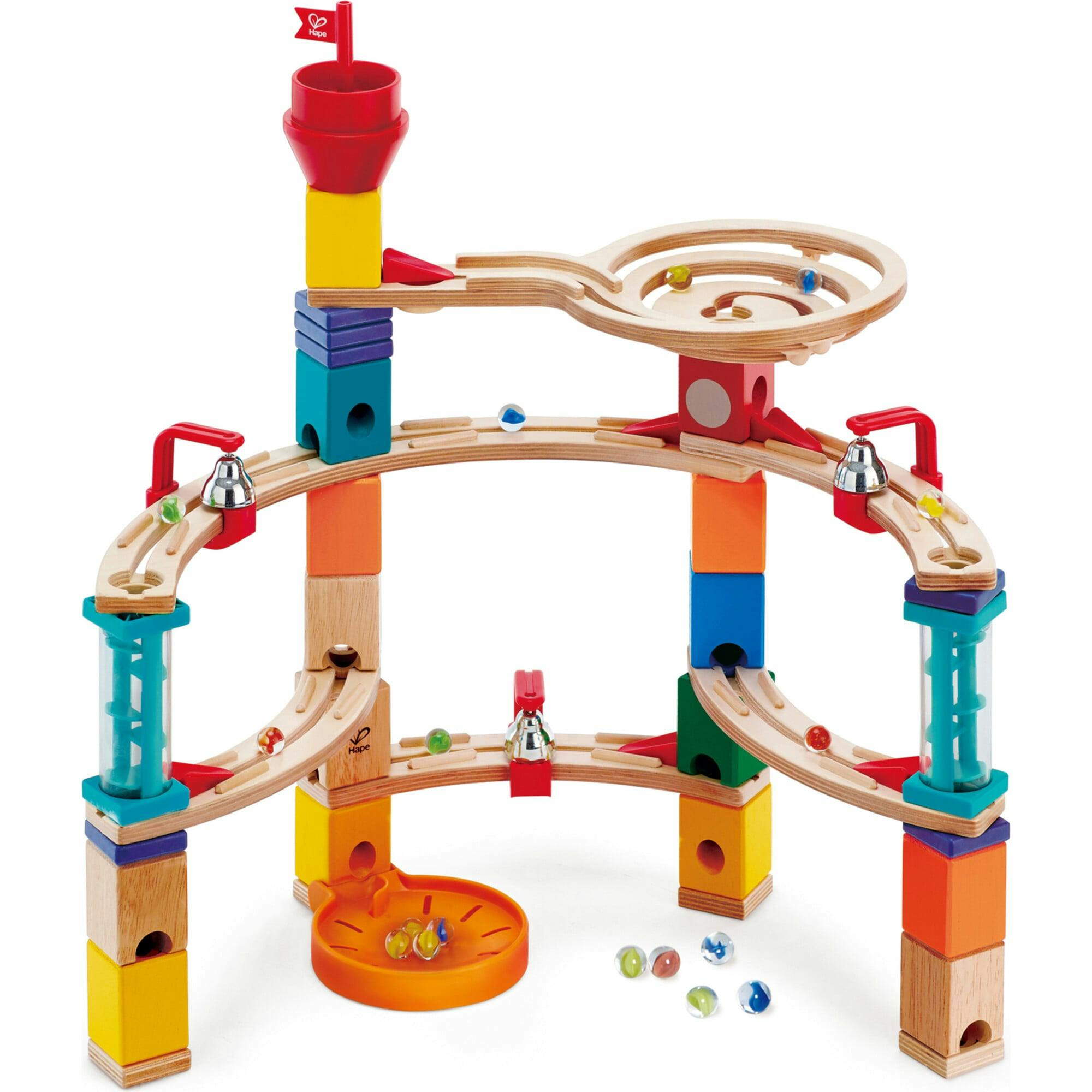 Quadrilla Castle Wooden Marble Run Construction
