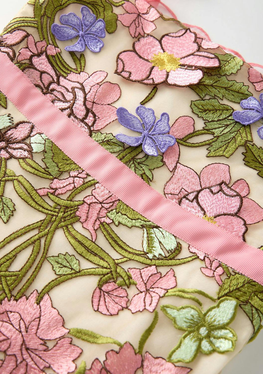 Bonnie Embroidered Mini Dress
