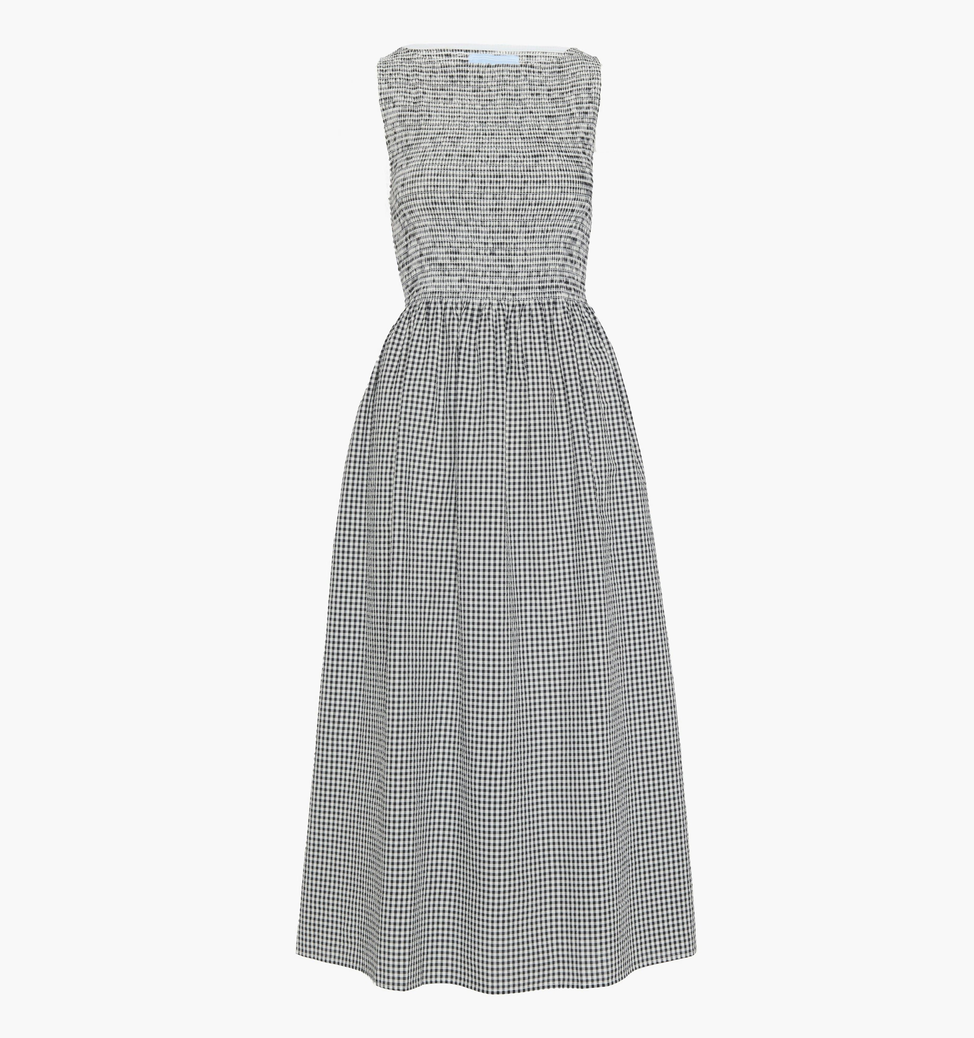 The Cosima Nap Dress - Black/Sand Gingham