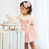Pretty Pearl Tulle Bow Headband