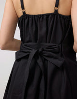 Sleeveless Button-Front Maternity and Nursing Midi Dress