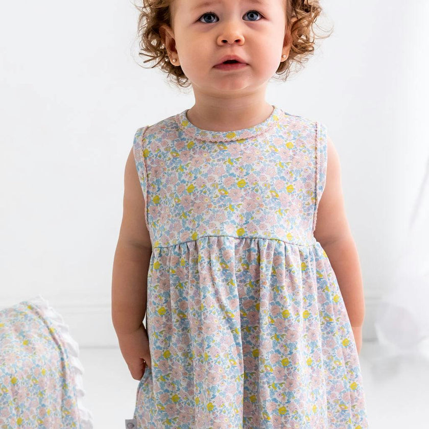 Liberty Pima Cotton Baby Dress w/ Bloomer – Maisonette Liberty Pima Cotton Baby Dress w/ Bloomer – Maisonette