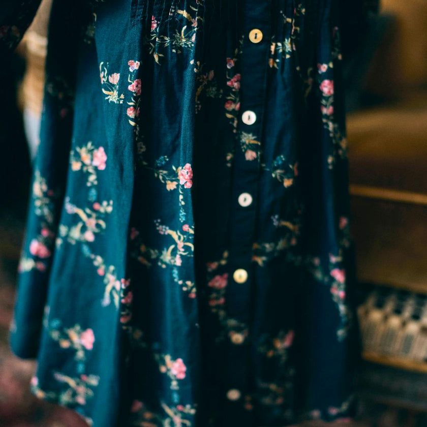 Charlotte Dress in Midnight Garden