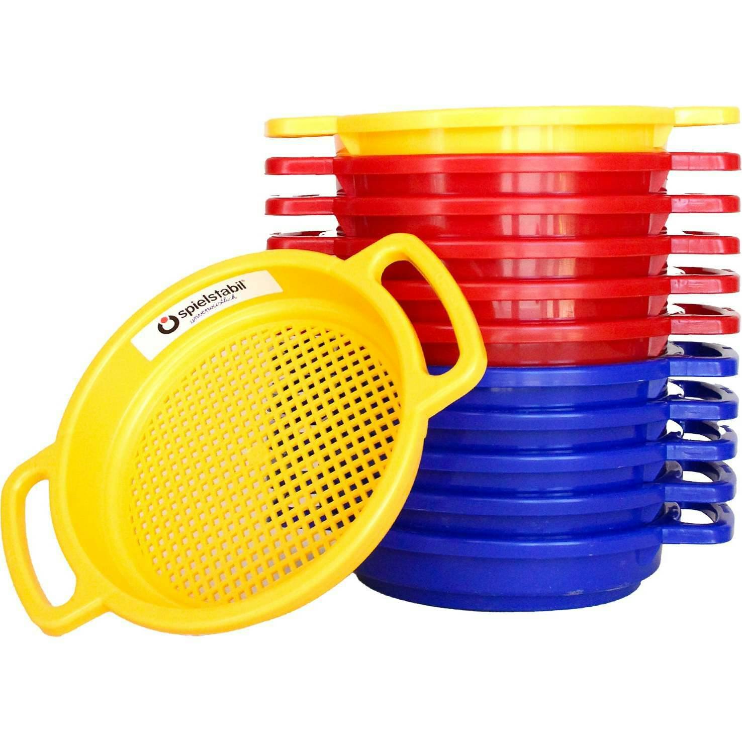 Large Sand Sieve 12 Pack (5 red
