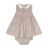 Hand-Smocked Baby Dress - Flora