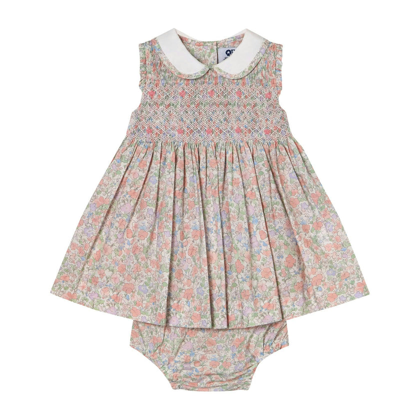 Hand-Smocked Baby Dress - Flora