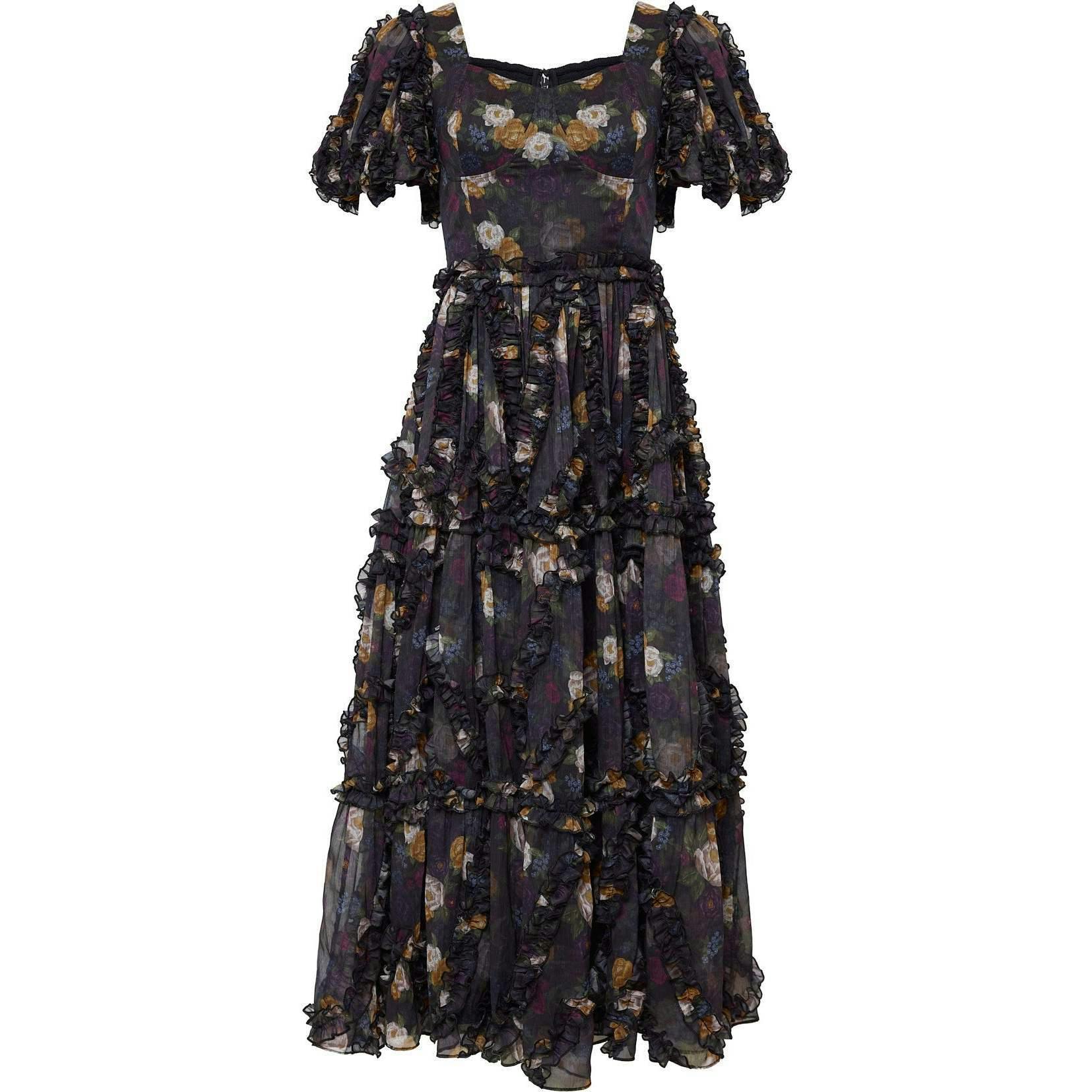 Layla Dress in Winter Floral