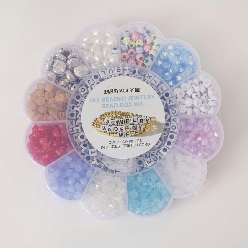 Coastal Blues Alphabet Bracelet making Bead Kit