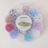 Coastal Blues Alphabet Bracelet making Bead Kit