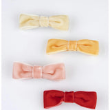 Rainbow Velvet Bow Hair Clips