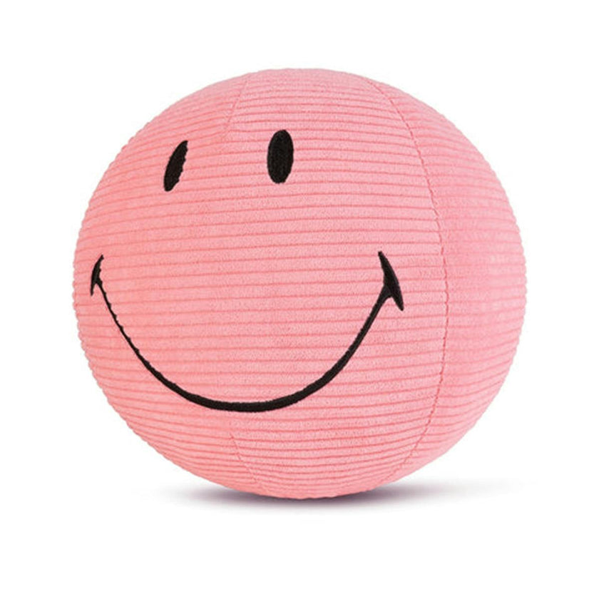 Plush Smiley Corduroy Bubblegum Pink 9"