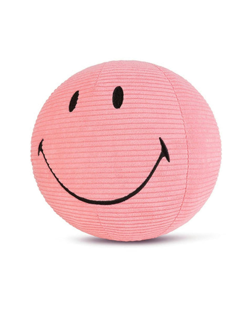 Plush Smiley Corduroy Bubblegum Pink 9"