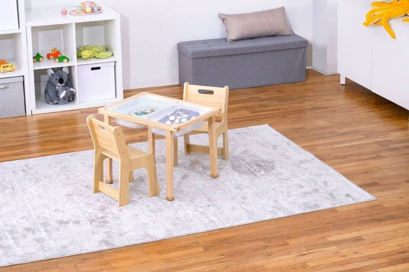 Cordia Wooden Kids Activity Table & Chair Set – Montessori-Inspired Desk for Play & Learning