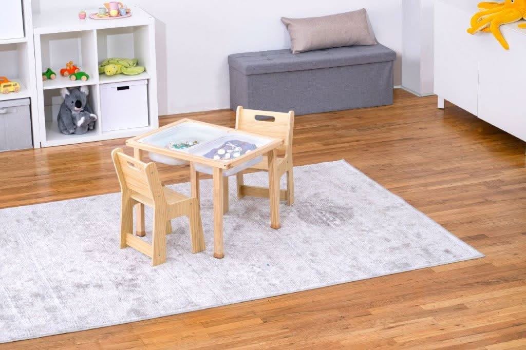 Cordia Wooden Kids Activity Table & Chair Set – Montessori-Inspired Desk for Play & Learning