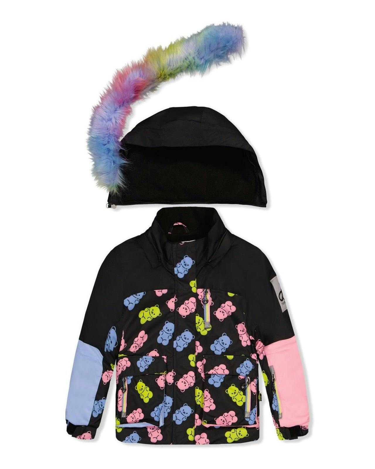 Two Piece Play Snowsuit Black Gummy Bear Print