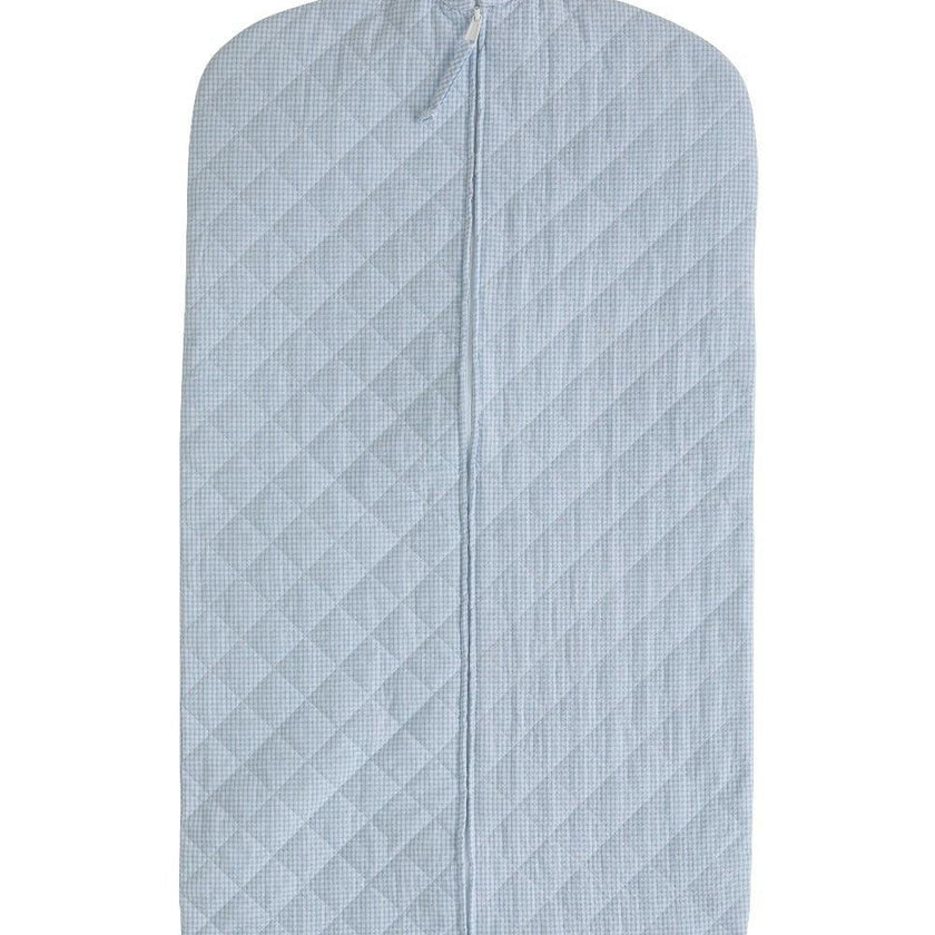 Quilted Luggage - Light Blue