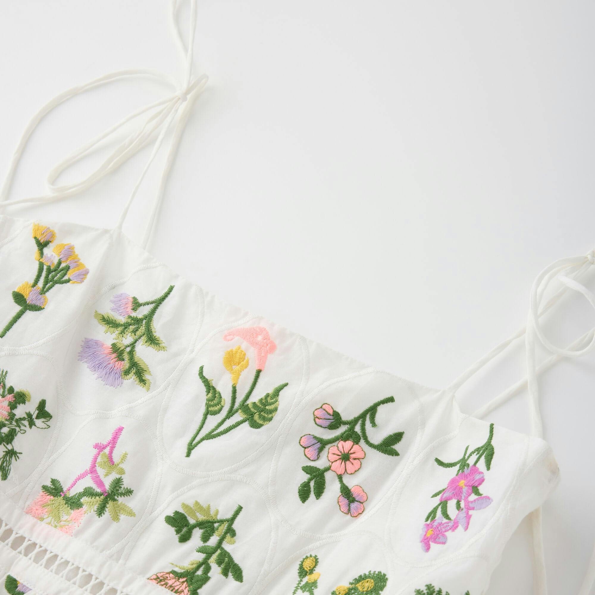 Emely Embroidered Mini Dress
