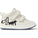 Kids Twins Leather Sneakers, Natural