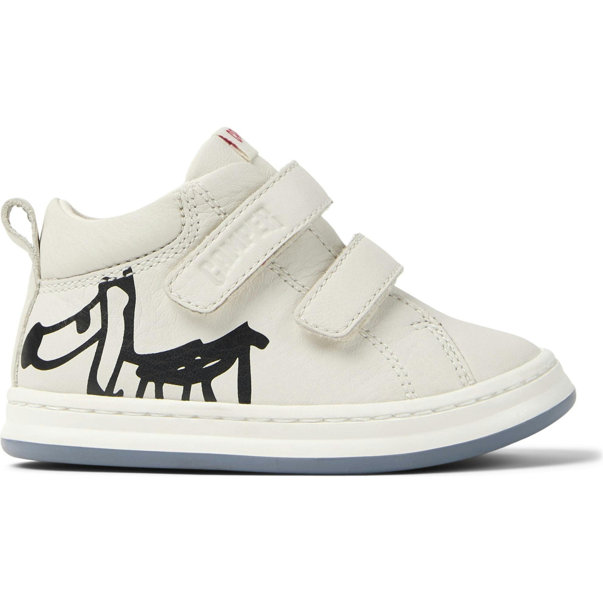 Kids Twins Leather Sneakers, Natural