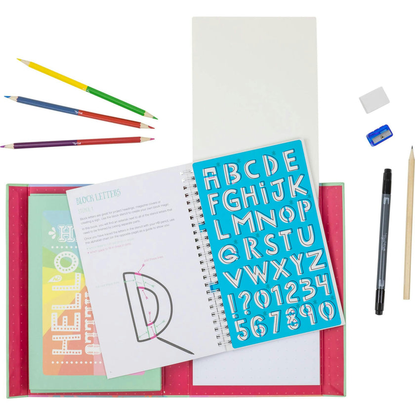Tribe: The Lovely Book of Lettering - Stencil-Trace-Create